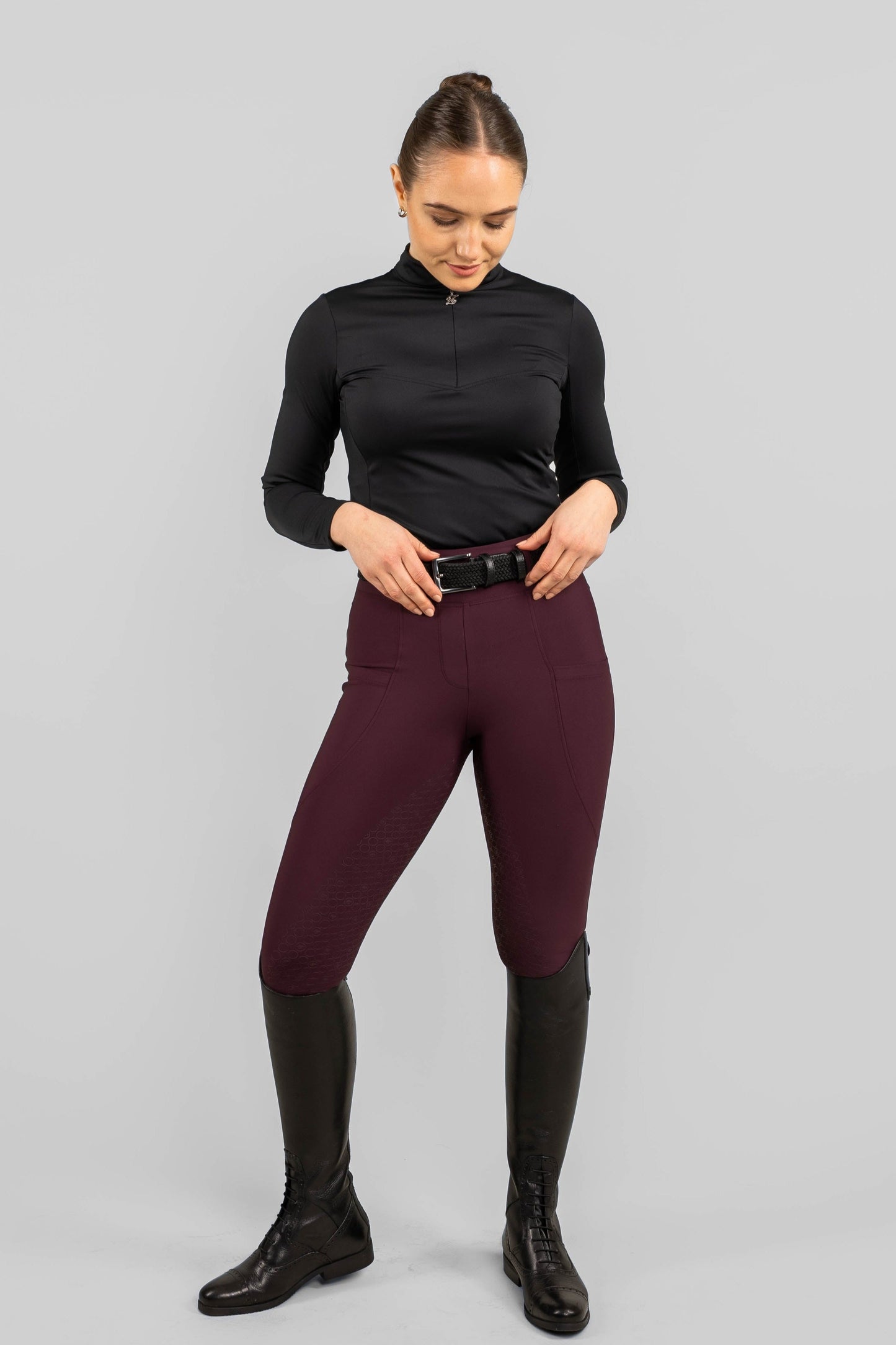 London Merlot Hybrid Leggings