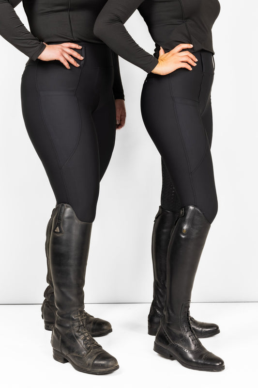 London Black Hybrid Leggings